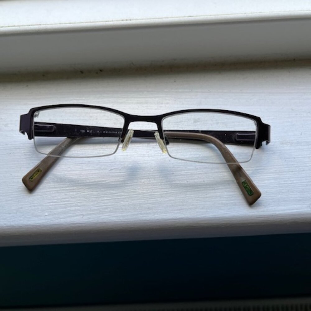 Kliik Women's Purple Metal Glass Frames - 1/2 Frame
